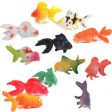 24Pcs Plastic Goldfish Animal Toys Kids Birthday Party Gift Aquarium Decors Hot on Sale