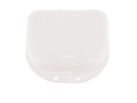 Maxbell Tooth Orthodontic Retainer Denture Storage Case Mouthguard Box Tray White Online now